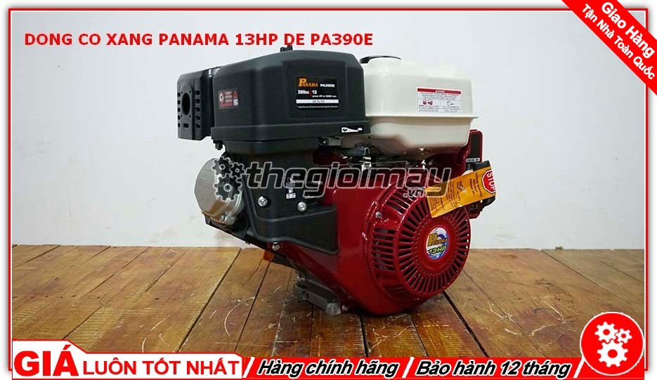 Động cơ xăng PANAMA 13HP đề là sản phẩm được người tiêu thụ tin dùng trong chạy ghe xuồng, động cơ cho máy tuốt lúa, máy khoan cắt bê tông