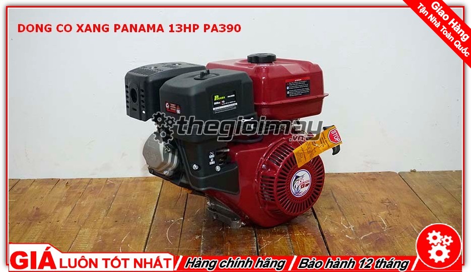 Động cơ xăng PANAMA 13 là sản phẩm được người tiêu thụ tin dùng trong chạy ghe xuồng, động cơ cho máy tuốt lúa, máy khoan cắt bê tông