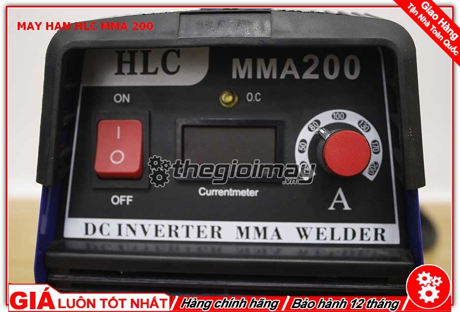 Bảng điều chỉnh máy hàn que máy hàn HLC-MMA 200