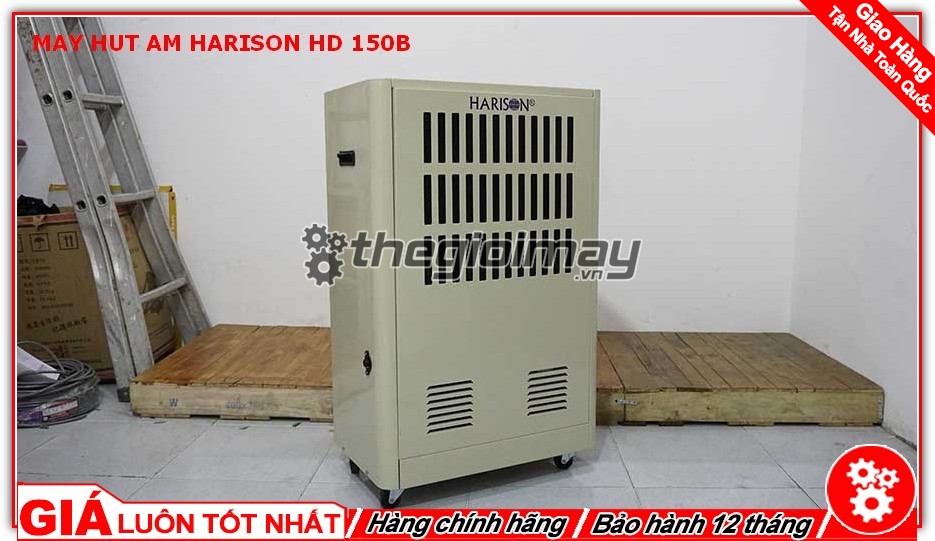 Mặt hông máy hút ẩm Harison HD-150B