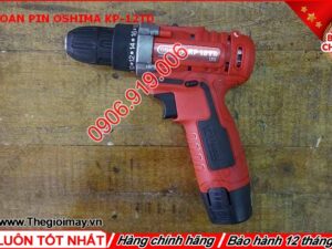 Được trang bị động cơ mạnh mẽ máy khoan pin Oshima KP12TD có thể khoan được trên gỗ lẫn thép