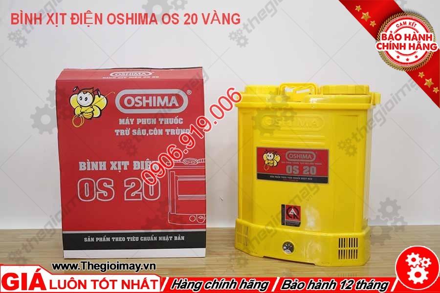 Bình xịt điện Oshima OS20 là sản phẩm nổi bật trong dòng sản phẩm này