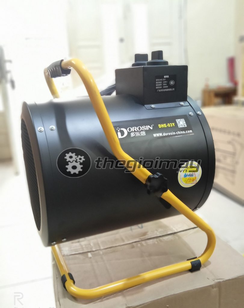 Quạt gió nóng công nghiệp Dorosin DHE 3KW chất lượng