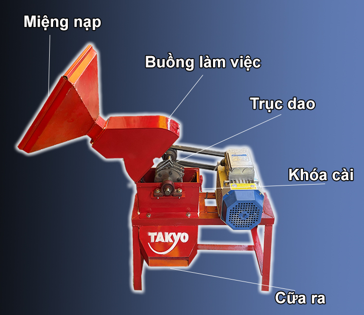 Cấu tạo sơ bộ của máy Takyo TK 10