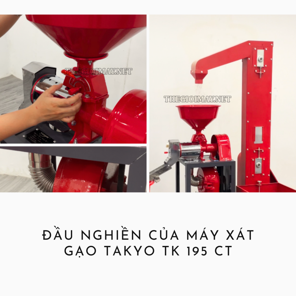 Đầu nghiền của máy xát gạo đa năng Takyo TK 195 CT