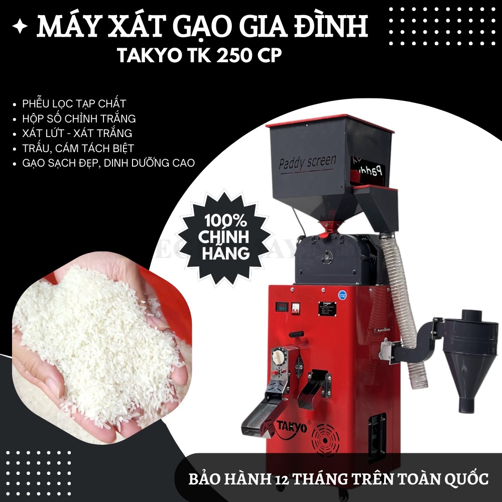 Máy xay xát gạo Takyo TK 250 CP chính hãng