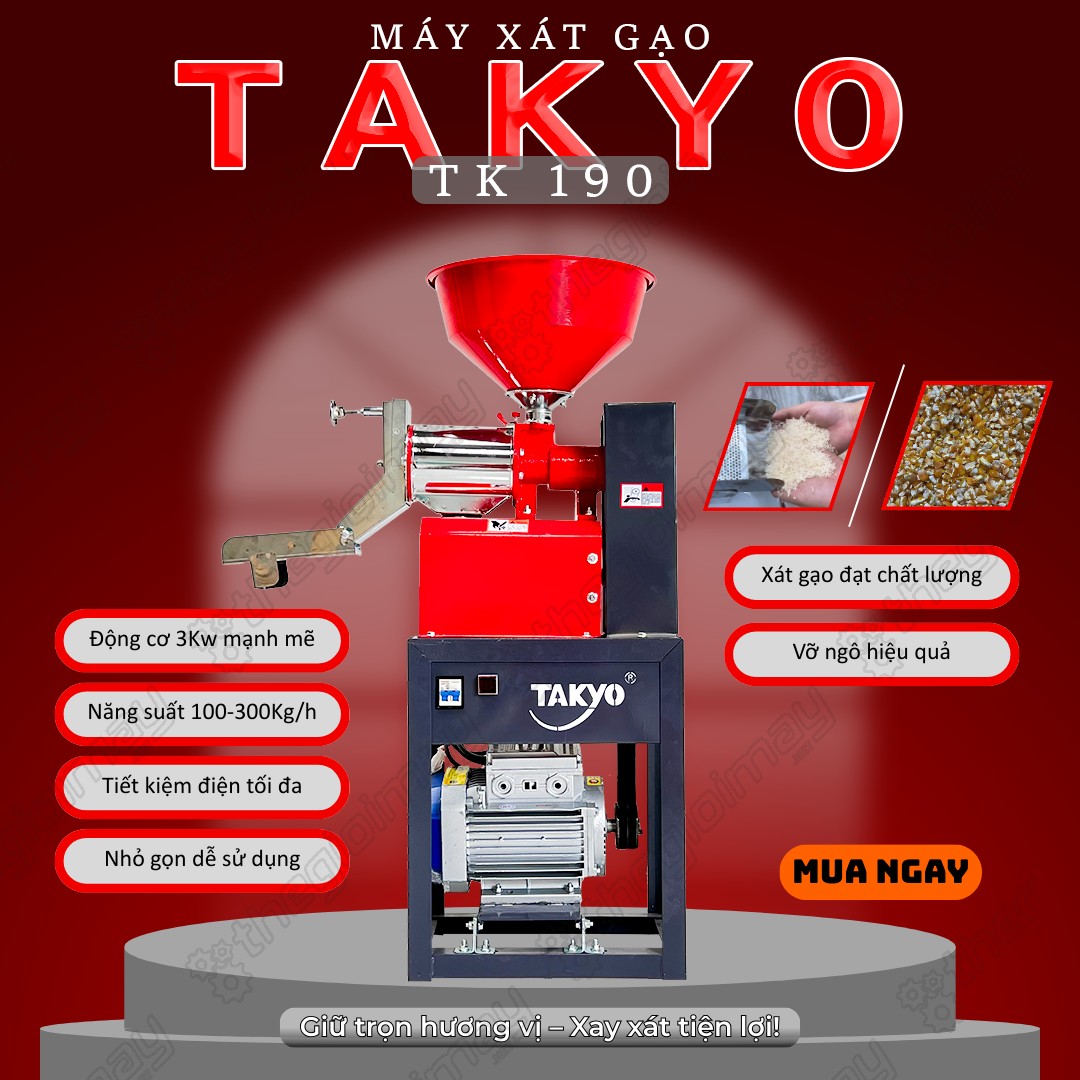 Máy xát gạo TAKYO TK 190