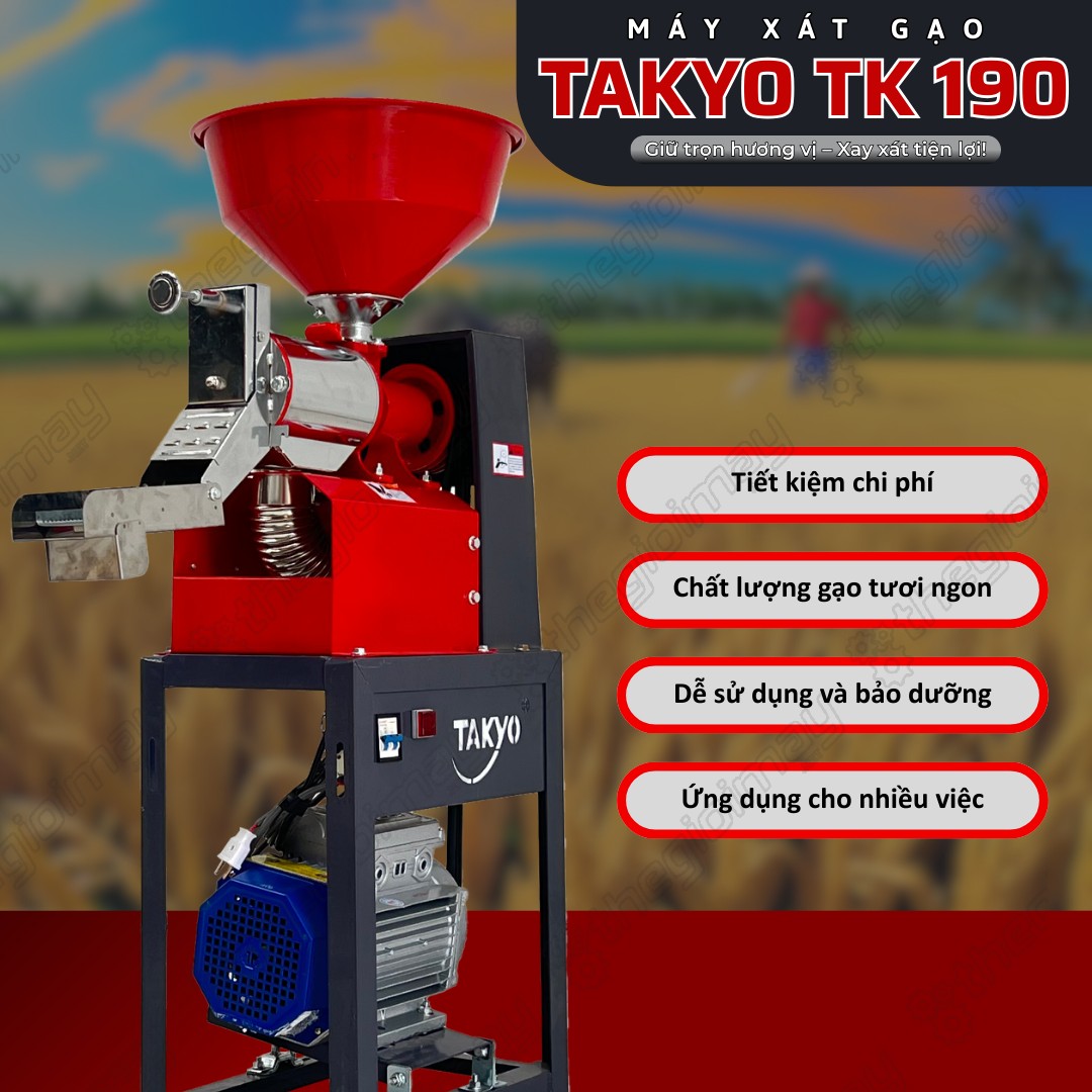 Lý do nên chọn máy xát gạo TAKYO TK 190